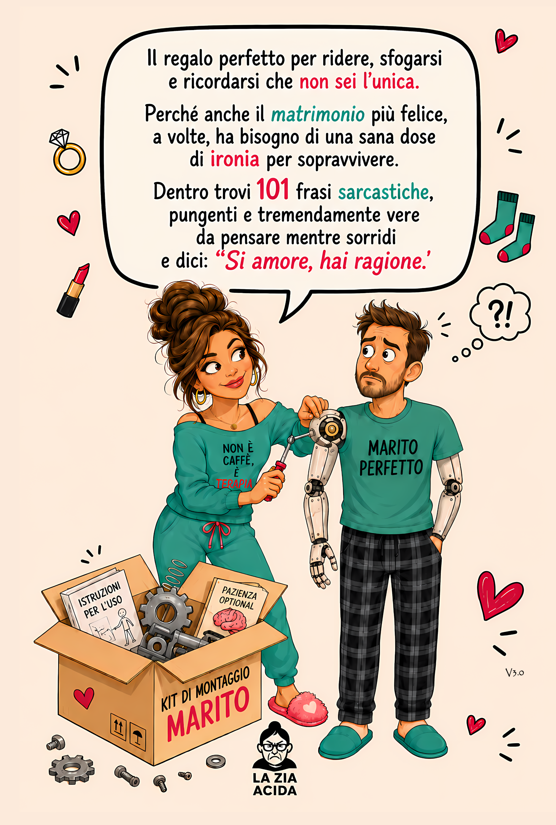 Quarta di copertina di 101 Cose che vorresti dire a tuo Marito ma non Puoi